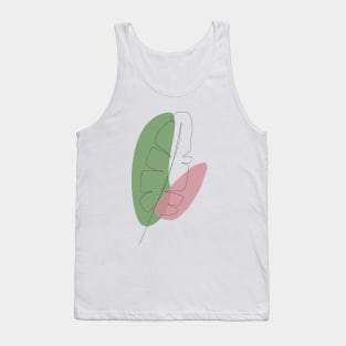 palm leaf Tank Top